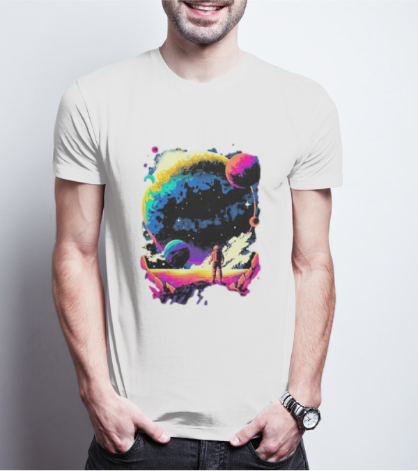 Into The AM Infinity Explorer Astronaut Planetary Adventure T-Shirt