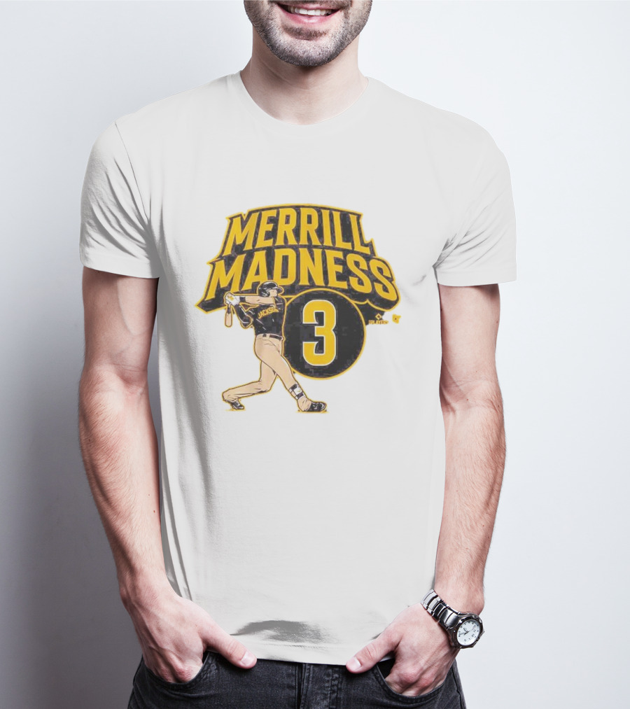 Jackson Merrill Madness 3 Baseball Player Swing T-Shirt