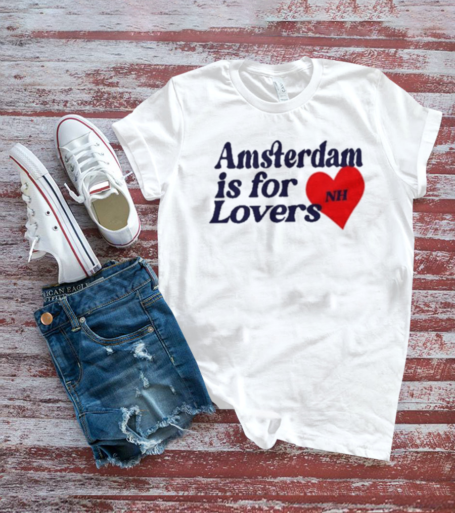 Amsterdam Is For Lovers NH Heart T-Shirt