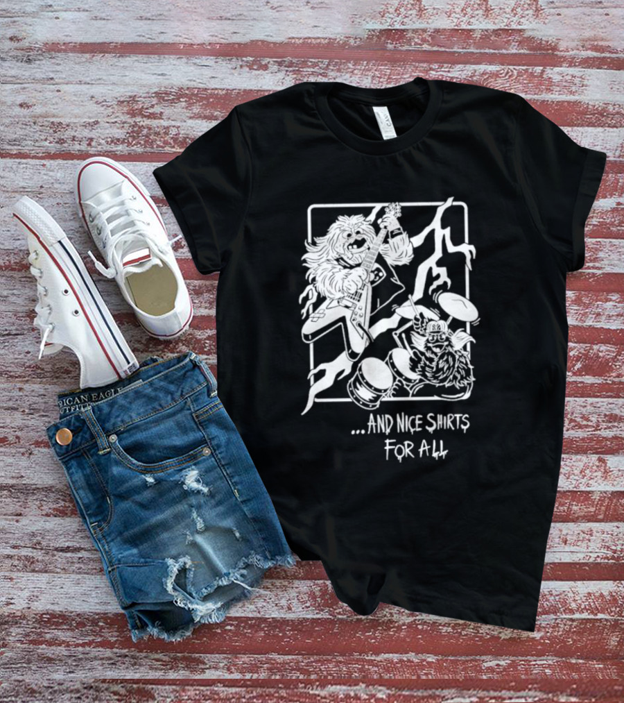 And Nice Shirts For All Music Band Monsters Playing Guitar And Drums T-Shirt