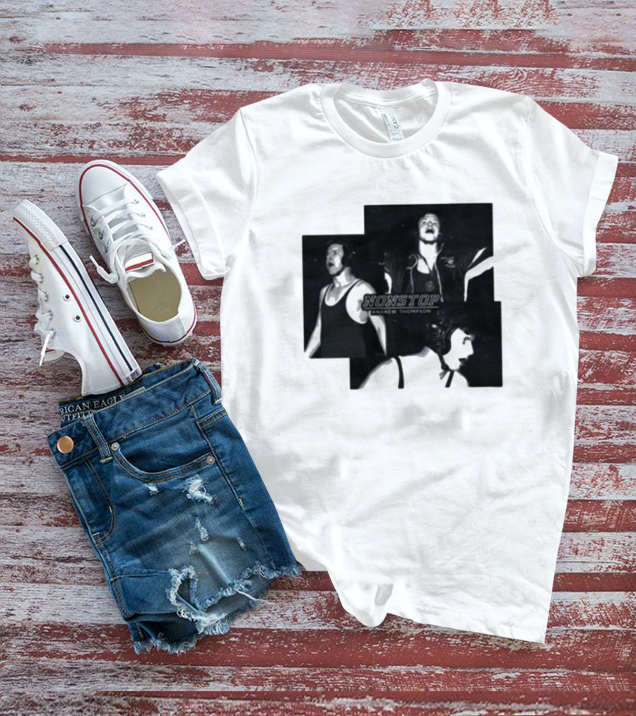 NONSTOP Andrew Thompson Black And White Collage T-Shirt