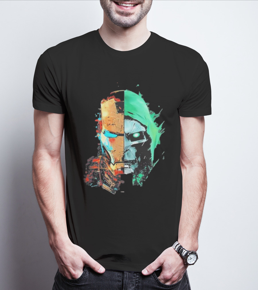 New Mask Same Task Iron Man Doctor Doom Mashup T-Shirt