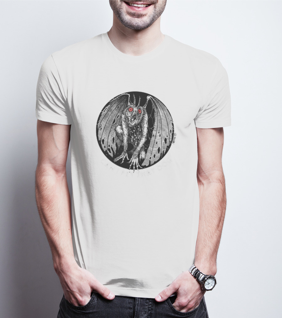 Punk With A Camera Merch Moth Man Can I Pet That Dog Spade.Ink T-Shirt