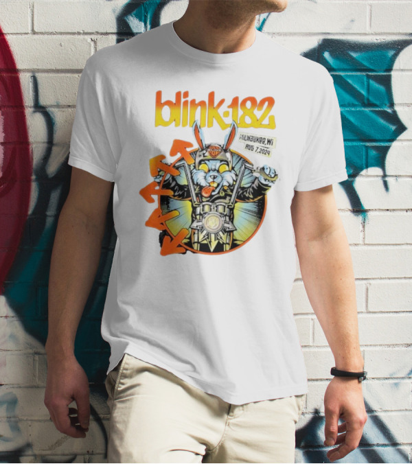 Blink-182 Concert Rabbit Milwaukee WI August 7 T-Shirt