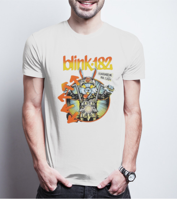 Blink-182 Concert Rabbit Milwaukee WI August 7 T-Shirt