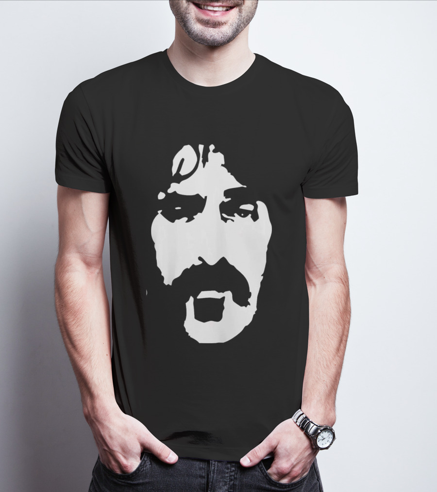 Scott Ritter Frank Zappa Monochrome Face T-Shirt