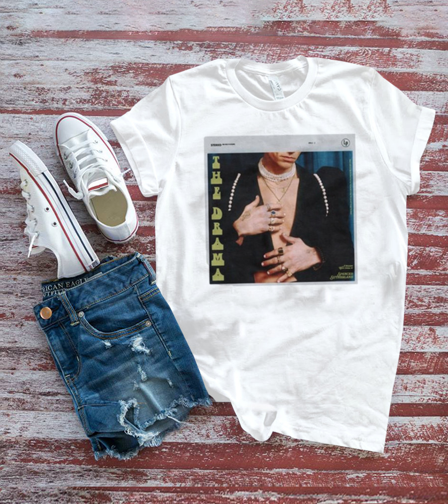 Spencer Sutherland The Drama LP Cover Tattooed Hands And Pearls T-Shirt