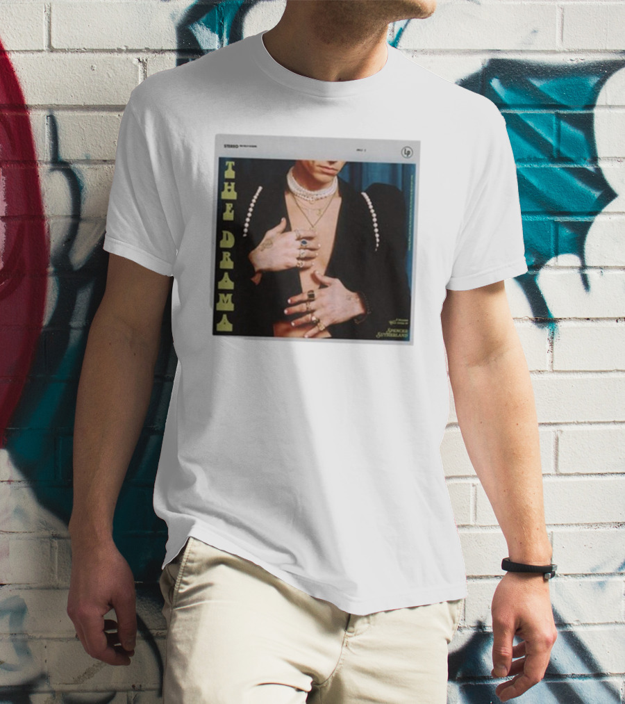 Spencer Sutherland The Drama LP Cover Tattooed Hands And Pearls T-Shirt