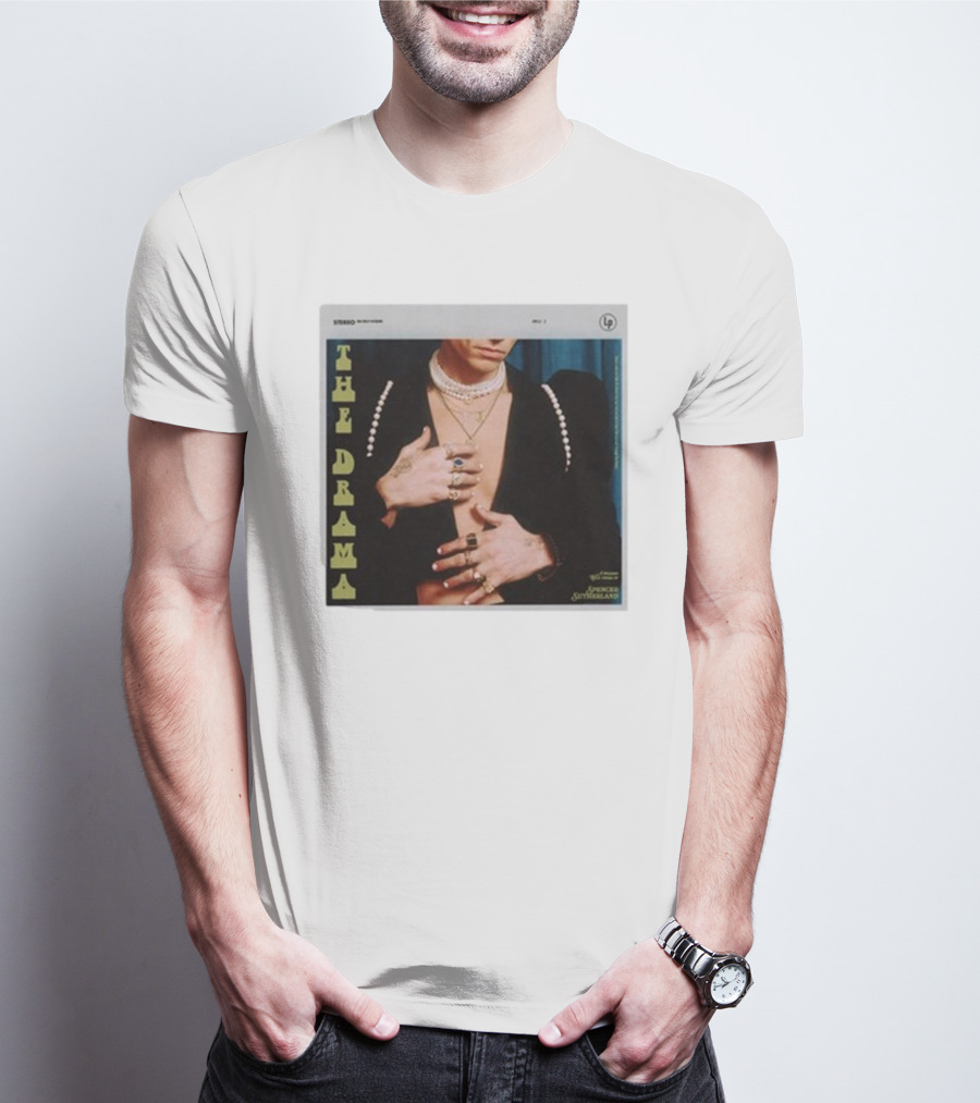 Spencer Sutherland The Drama LP Cover Tattooed Hands And Pearls T-Shirt