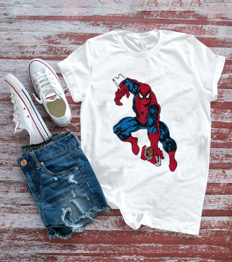 Spider-Man The Amazing Smokerman Cigarette Package Swing T-Shirt