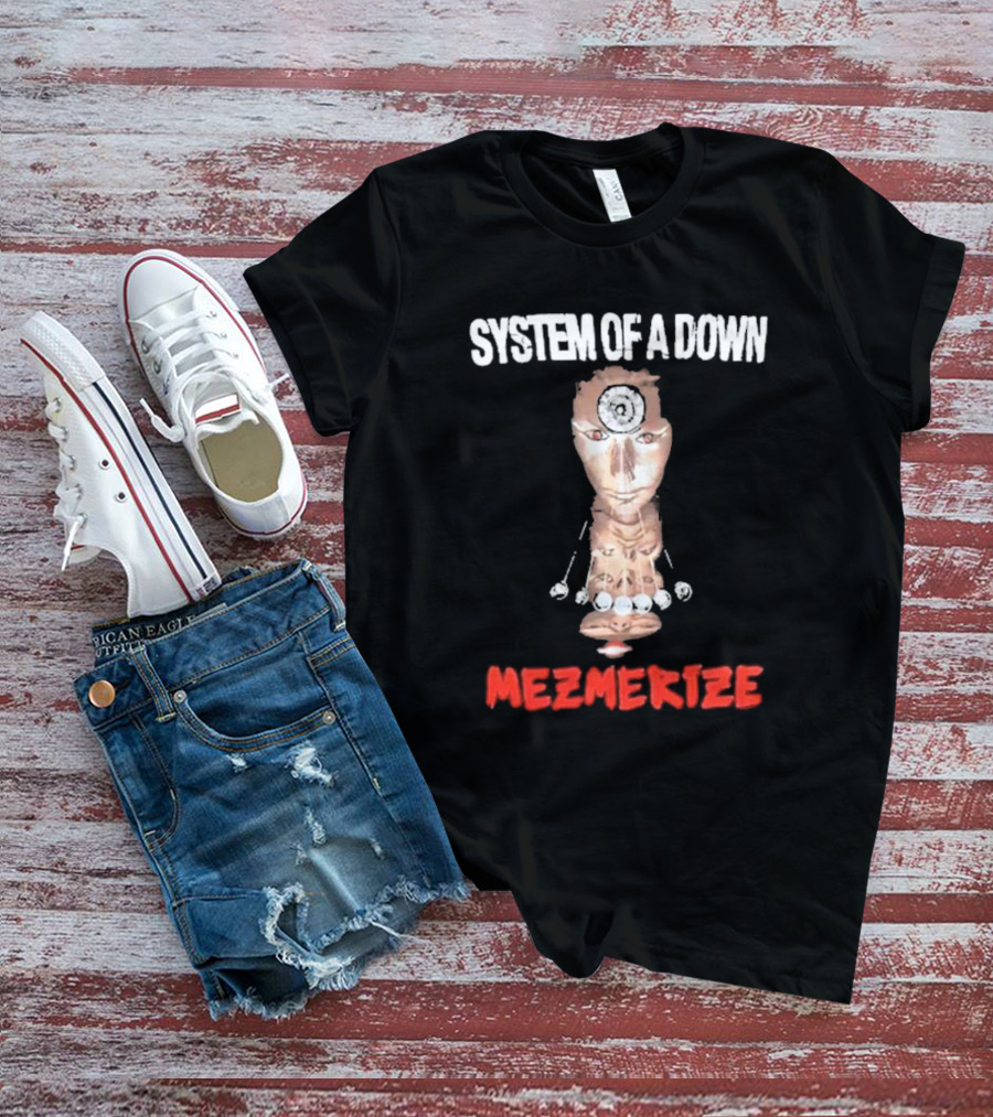 System Of A Down Mezmerize Album Artwork Puppet Face T-Shirt