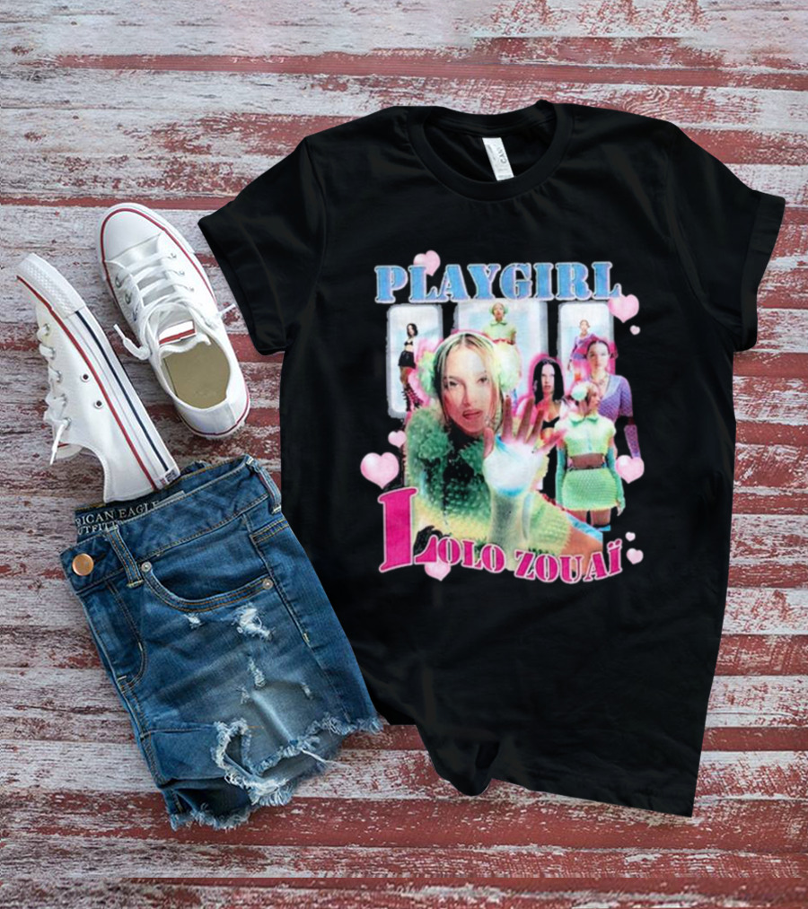 PLAYGIRL LOLO ZOUAÏ Retro Fashion Aesthetic With Feminine Icons T-Shirt