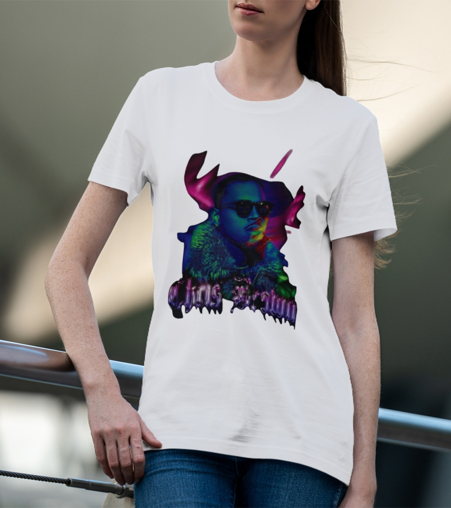 Chris Brown Northern Light Neon Style Fashion Trend T-Shirt