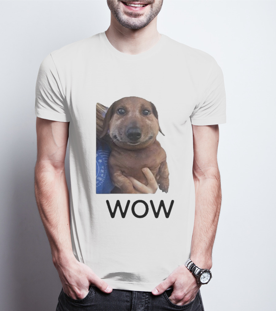 Fallenchungus Wow Dog Meme With Funny Expression T-Shirt