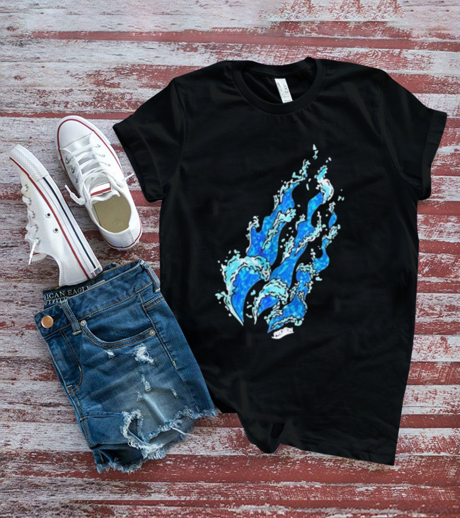 Fire Wave Blue Flame T-Shirt