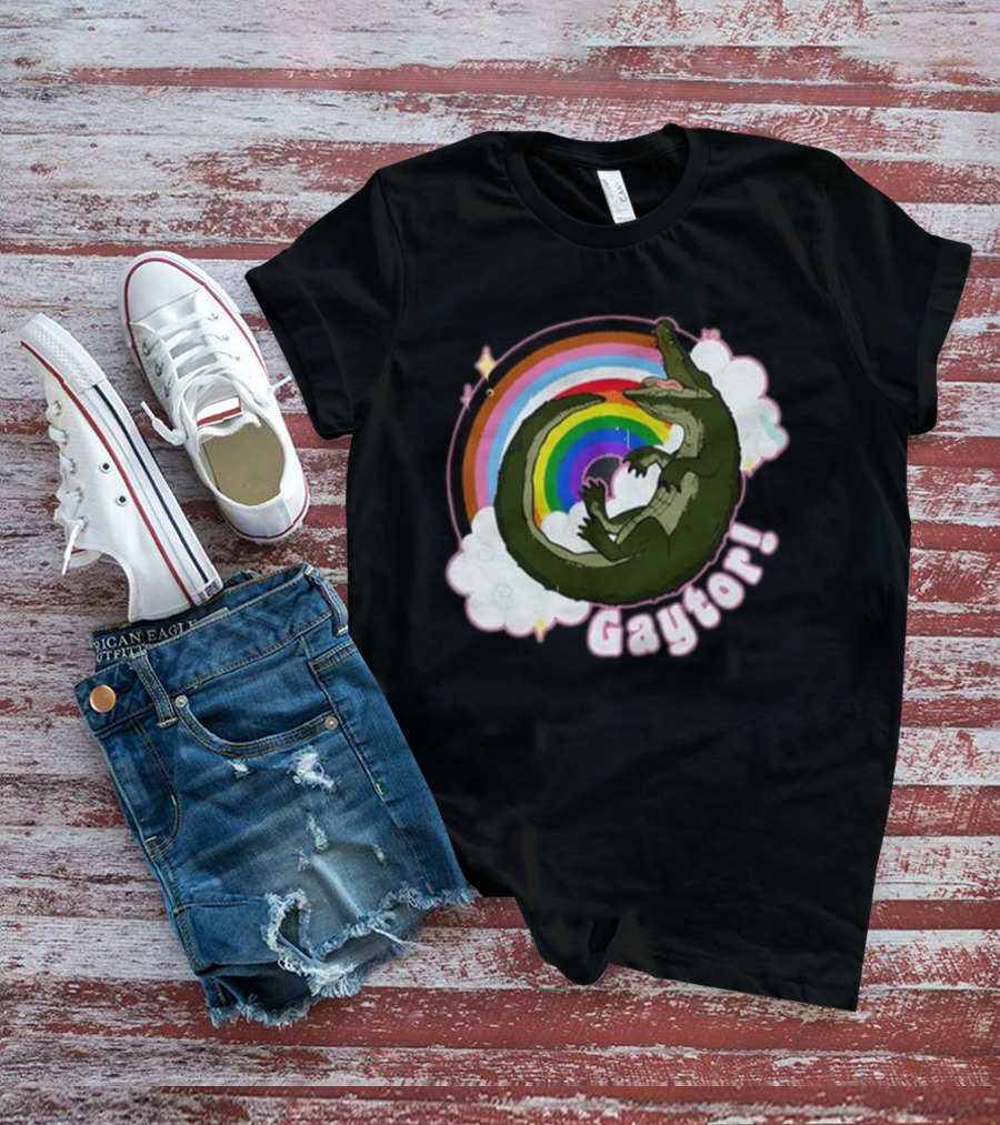 Gators Daily Gaytor Rainbow Clouds T-Shirt