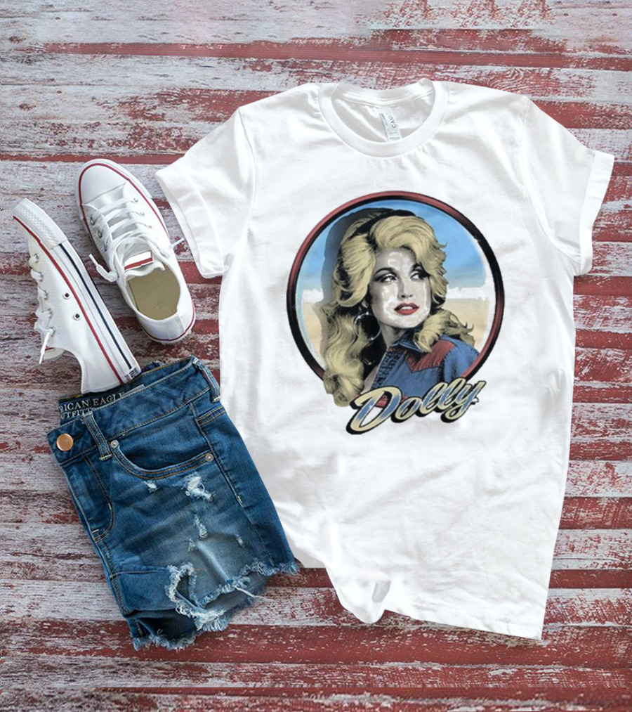 Dolly Parton Vintage Style Primary Color Photo T-Shirt