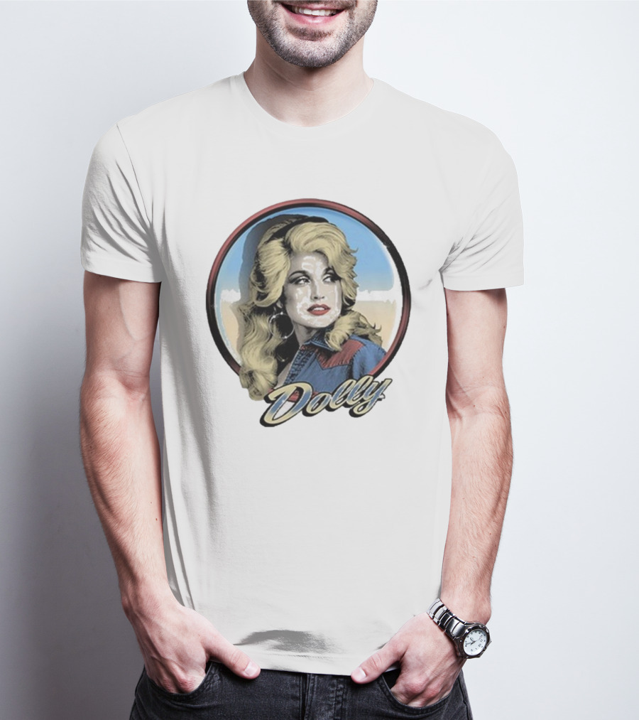 Dolly Parton Vintage Style Primary Color Photo T-Shirt