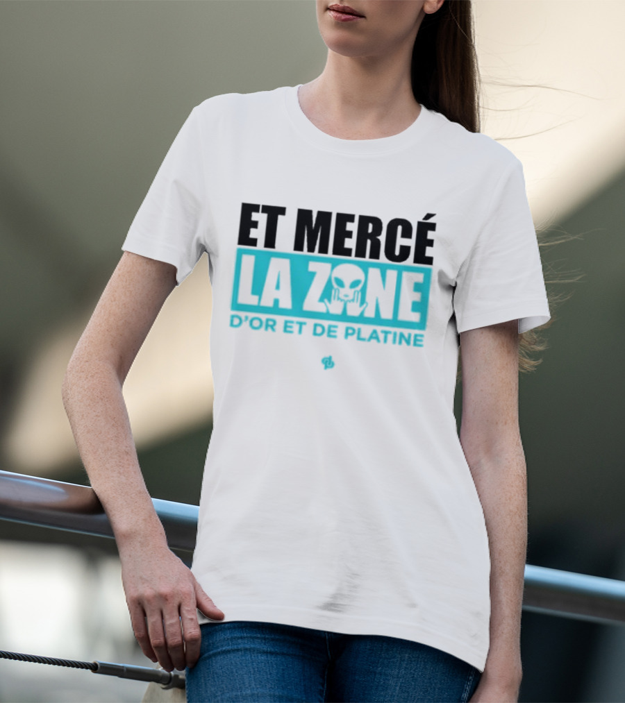 Et Mercé La Zone D'or Et De Platine Alien T-Shirt