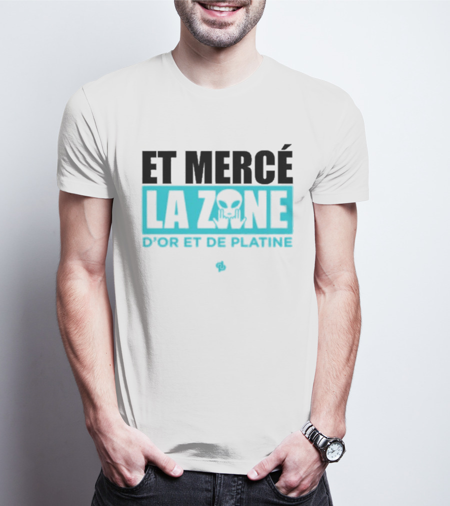 Et Mercé La Zone D'or Et De Platine Alien T-Shirt