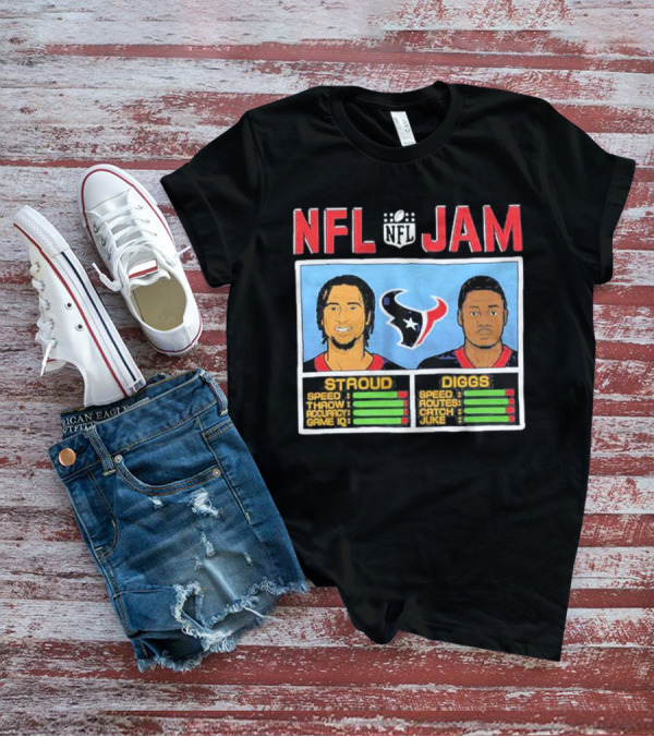NFL Jam Texans Stroud Diggs Speed Throw Accuracy Game IQ Catch Juke T-Shirt