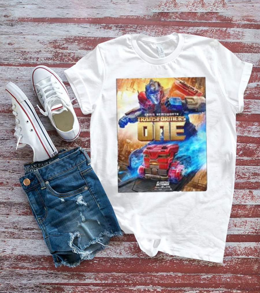Chris Hemsworth Transformers One Robots Not In Disguise Merchandise T-Shirt