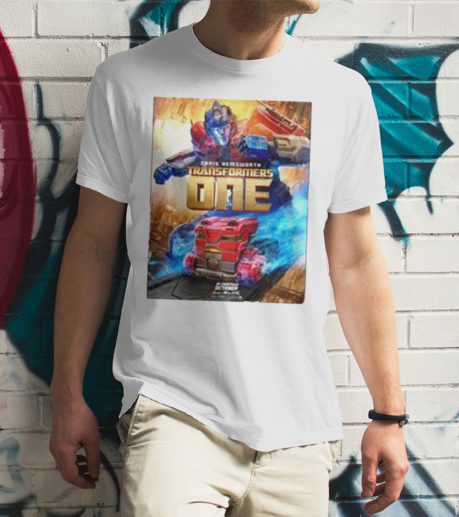 Chris Hemsworth Transformers One Robots Not In Disguise Merchandise T-Shirt