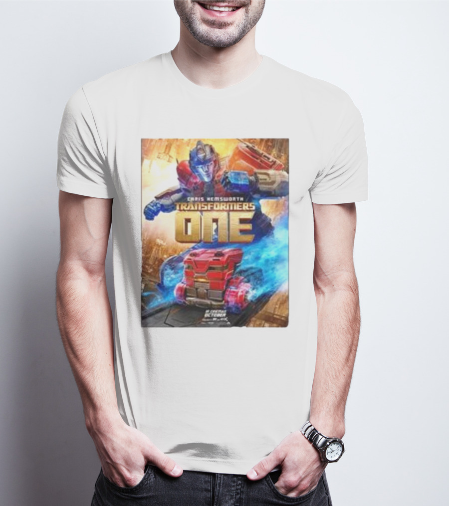 Chris Hemsworth Transformers One Robots Not In Disguise Merchandise T-Shirt