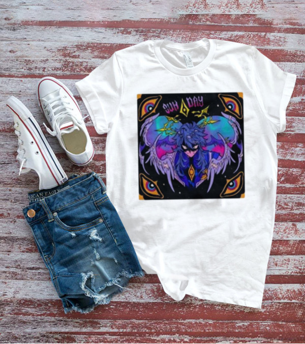 Joojooobox Sunday Honkai Star Rail Colorful Winged Figure With Celestial Eyes T-Shirt