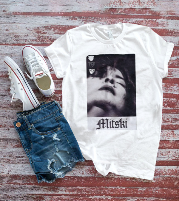 Mitski Gothic Black And White Portrait T-Shirt