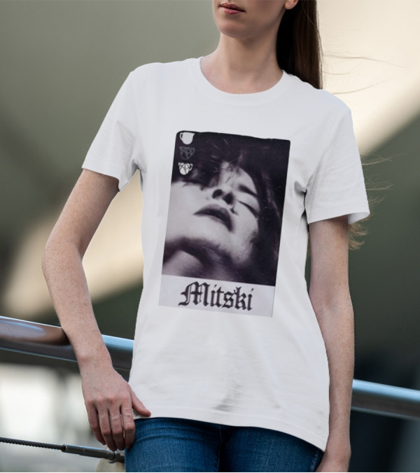 Mitski Gothic Black And White Portrait T-Shirt