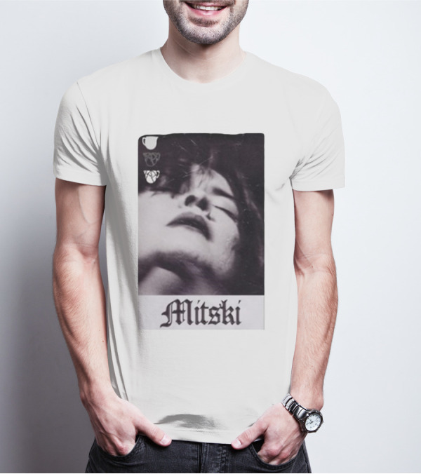 Mitski Gothic Black And White Portrait T-Shirt