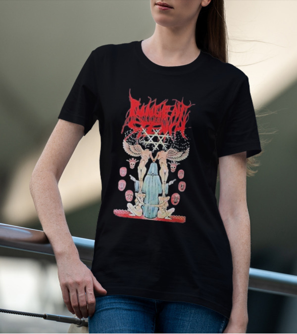 Pungent Stench Smut Kingdom Faces Angelic Figures And Mask Icons T-Shirt