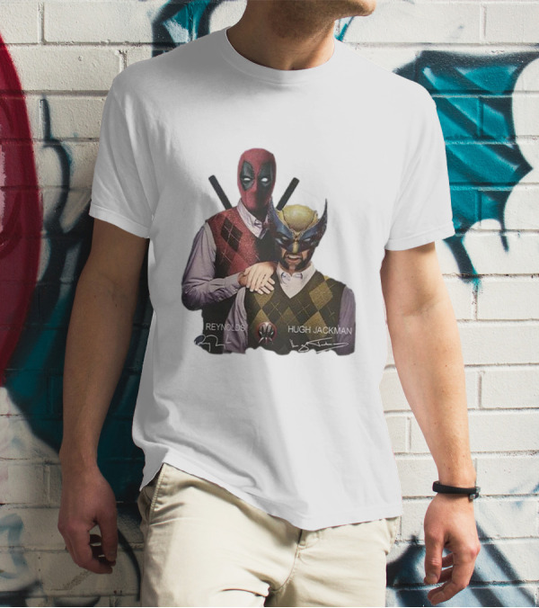 Deadpool Wolverine Ryan Reynolds Hugh Jackman Step Brothers T-Shirt
