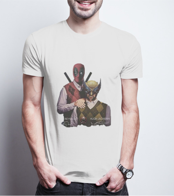Deadpool Wolverine Ryan Reynolds Hugh Jackman Step Brothers T-Shirt