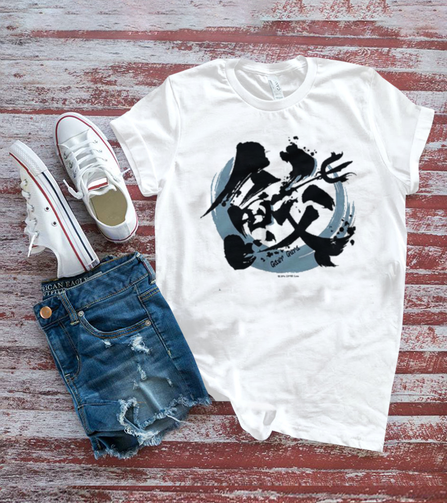Gawr Gura Hololive Ink Kanji Splash T-Shirt