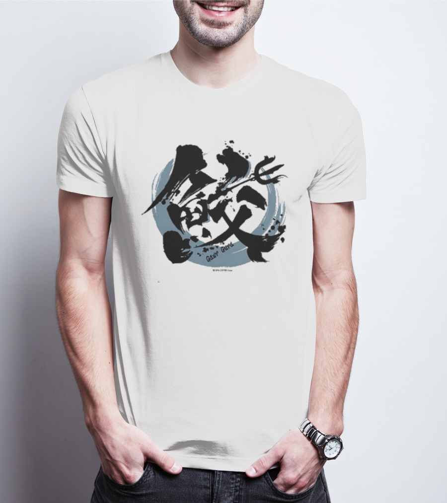 Gawr Gura Hololive Ink Kanji Splash T-Shirt