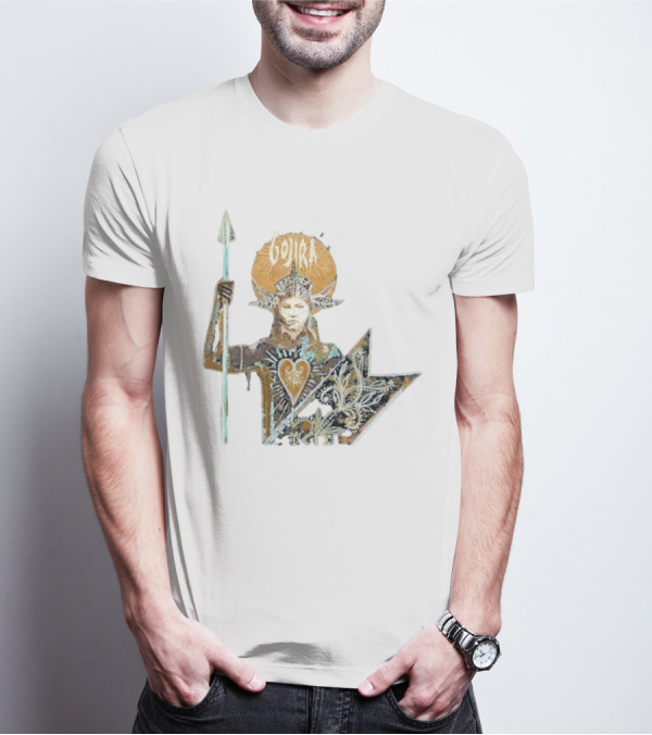 Gojira Fortitude Warrior Album Art Iconic Spear Holder T-Shirt