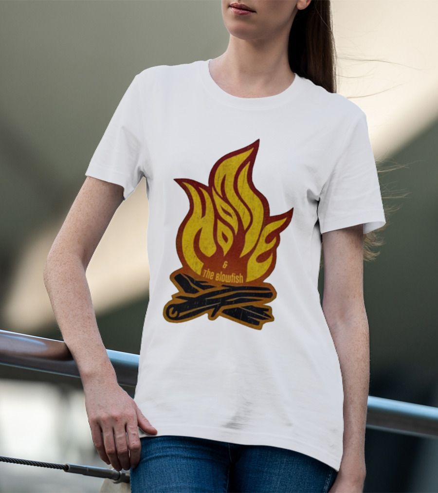 Hootie And The Blowfish Campfire Flame Logs T-Shirt