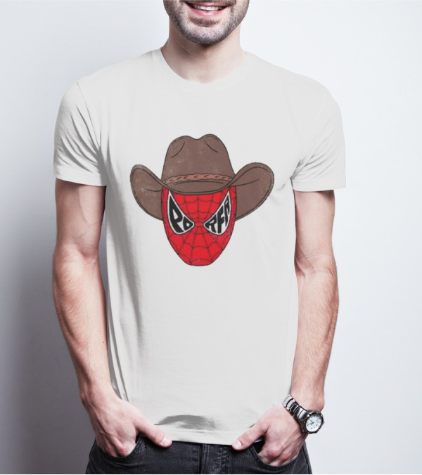 Por Favor Porfa Man Spider Cowboy Mask T-Shirt