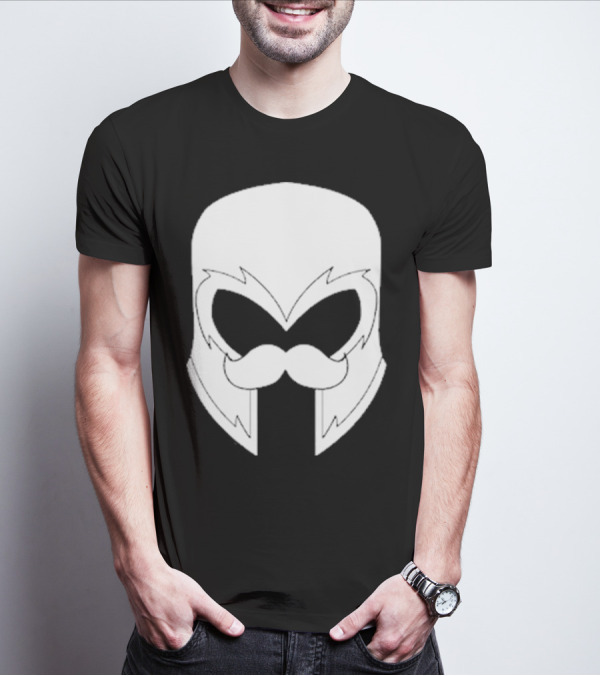 Remix’D Curleh Mustache Wolverine Mask T-Shirt