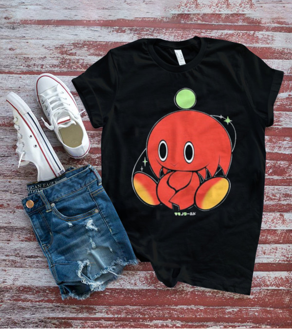 Chuckles Knuckles Chao Red Character With Green Ball T-Shirt
