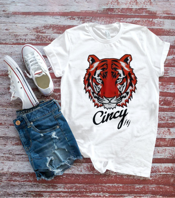 Cincinnati Bengals Cincy The Tiger Head T-Shirt