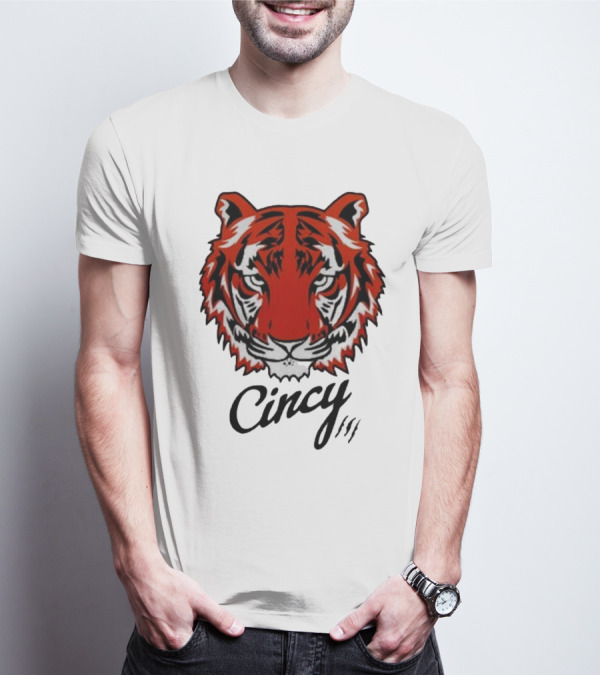 Cincinnati Bengals Cincy The Tiger Head T-Shirt