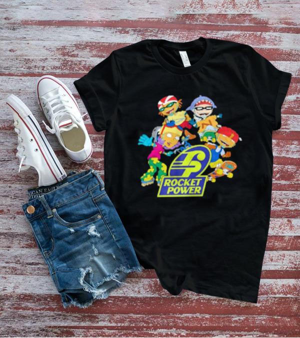 Rocket Power Cartoon Characters Action Scene T-Shirt