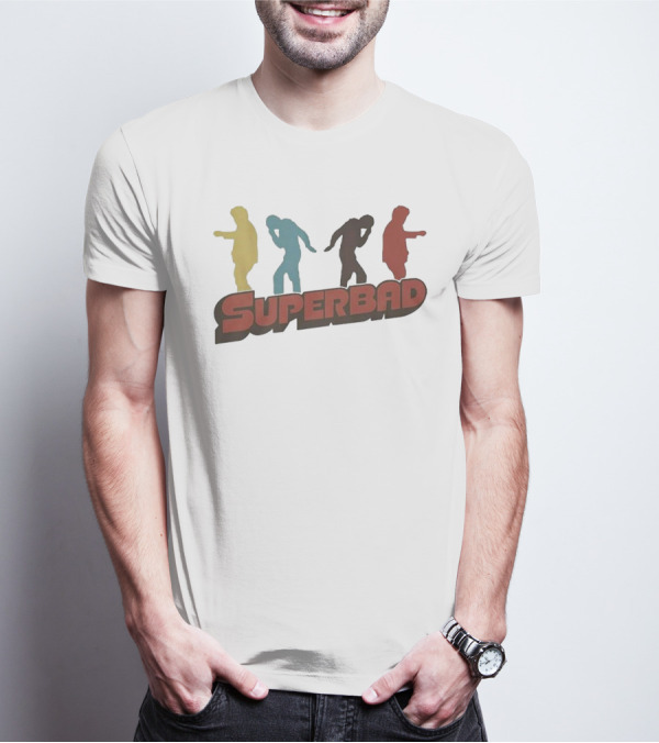 Superbad Silhouette Dance Moves McLovin Movie T-Shirt