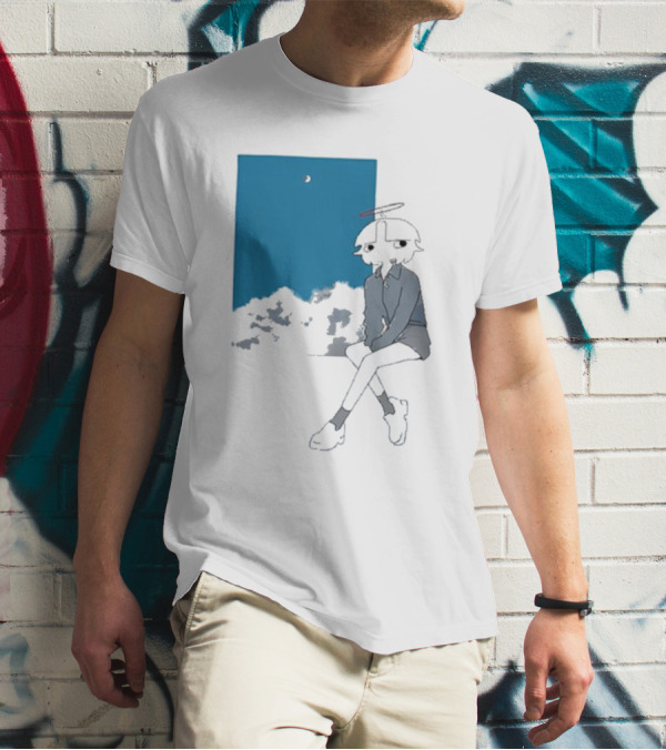 Chew Chew Store Shining Sitting By The Blue Window T-Shirt