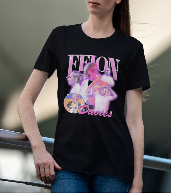 Ffion Davies Vintage Bootleg Pastel Collage T-Shirt