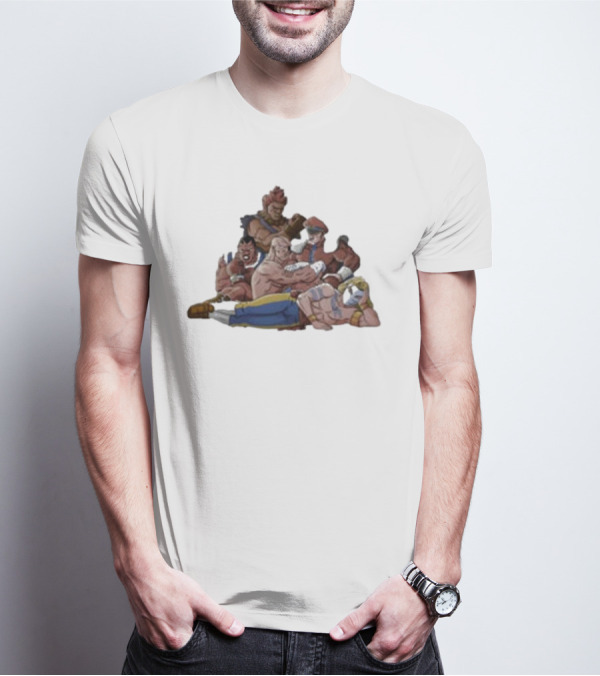 Street Fighter X The Breakfast Club Evil Fighters Club Crossover Characters T-Shirt