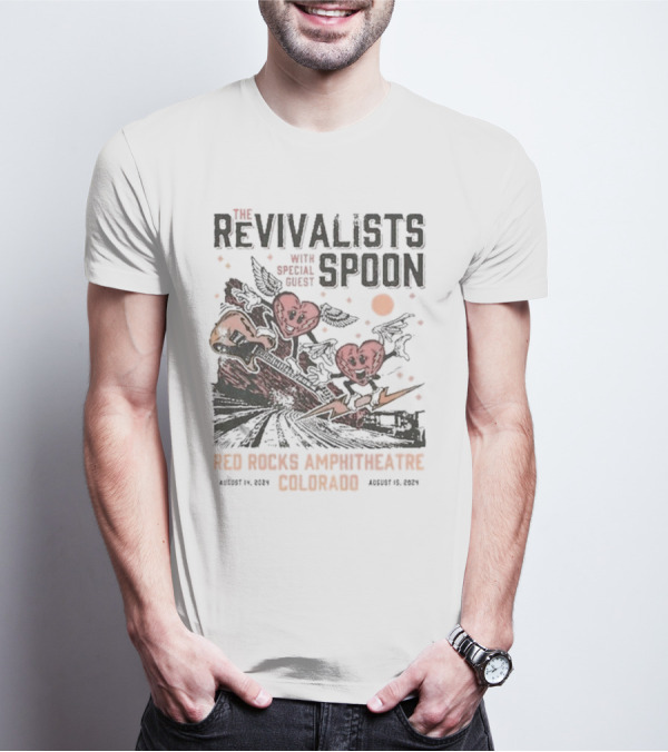 The Revivalists With Spoon Special Guest Red Rocks Amphitheatre August 14 15 T-Shirt